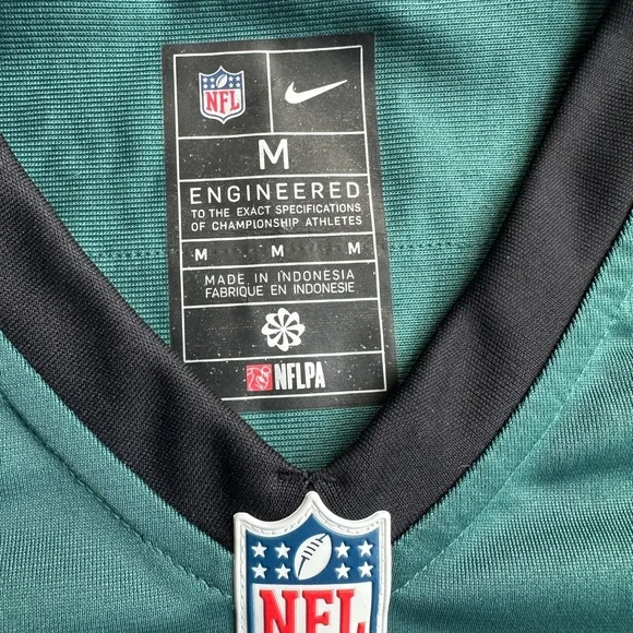 Authentic Philadelphia Eagles Nike Teal NFLPA Hurts Jersey, Women’s M - Picture 6 of 6